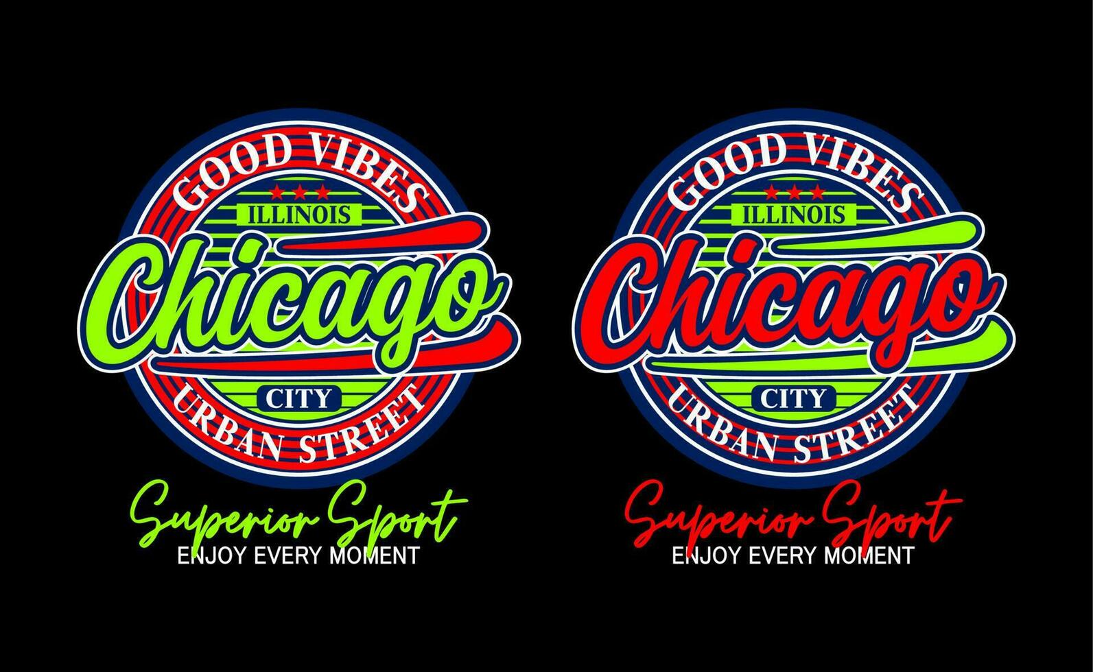 chicago tipografía diseño, para impresión en t camisas etc. vector