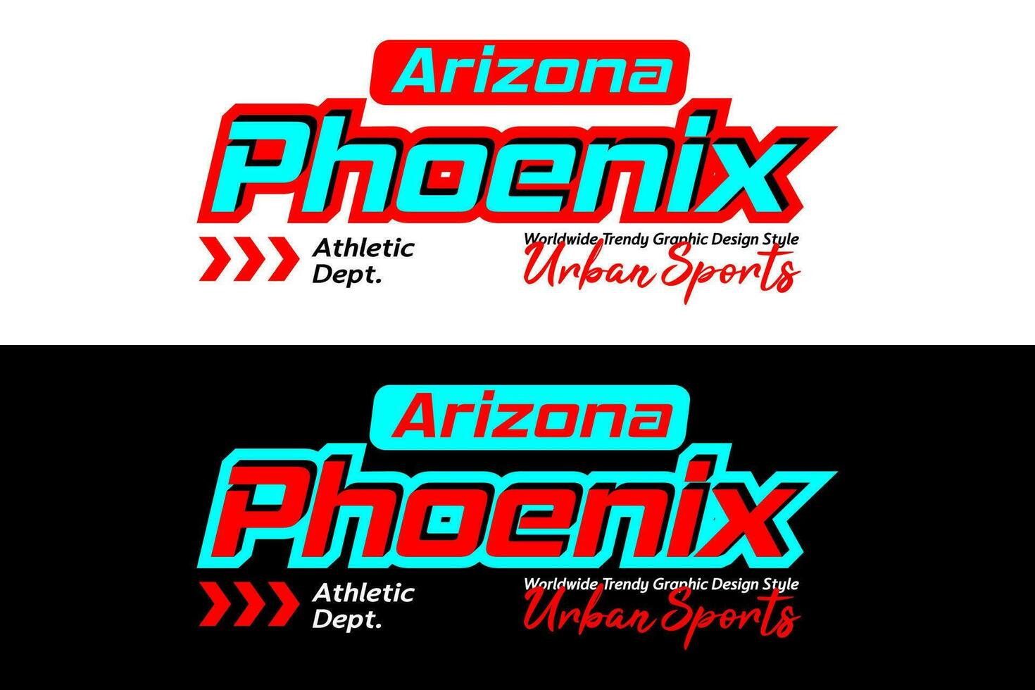 Phoenix urban sports design, for print on t shirts etc. vector