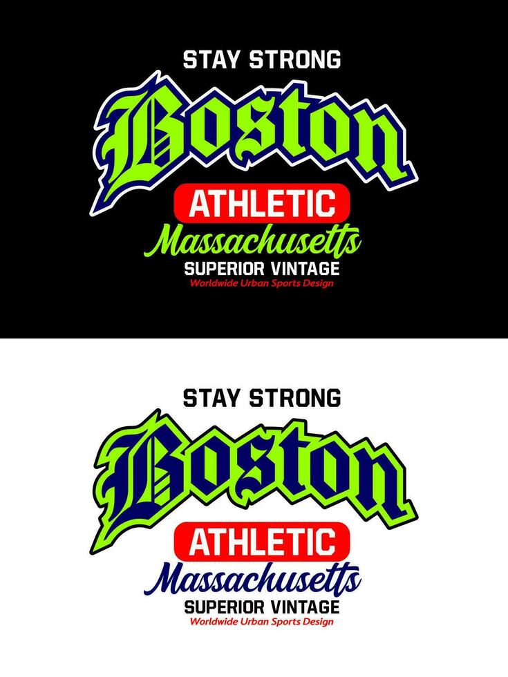 Boston vintage college varsity design, for print on t shirts etc. vector