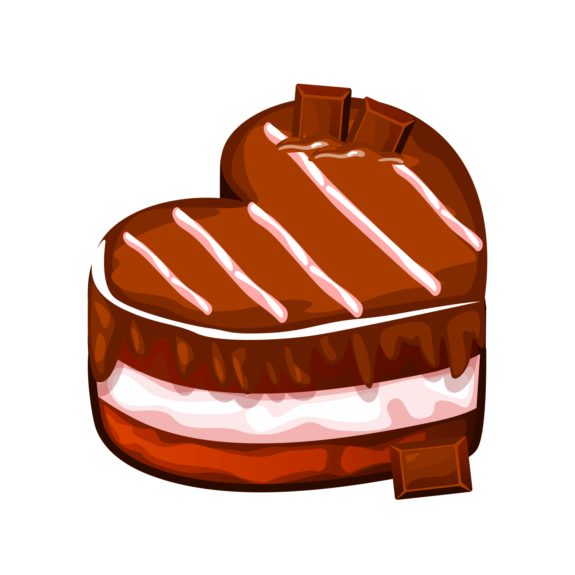 Chocolate Cake In The Form Of A Heart 29238935 PNG chocolate-cake-in-the-form-of-a-heart-29238935-png