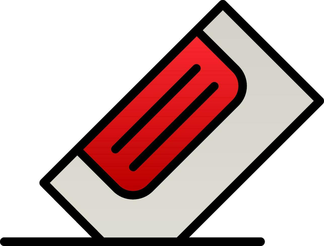 Eraser Vector Icon Design