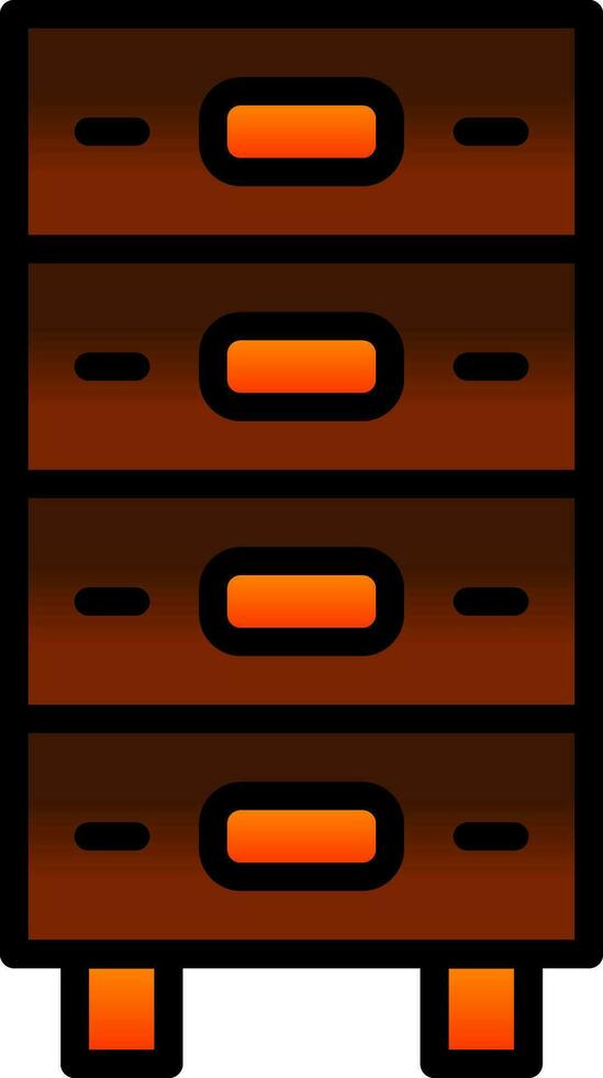 Drawer Vector Icon Design