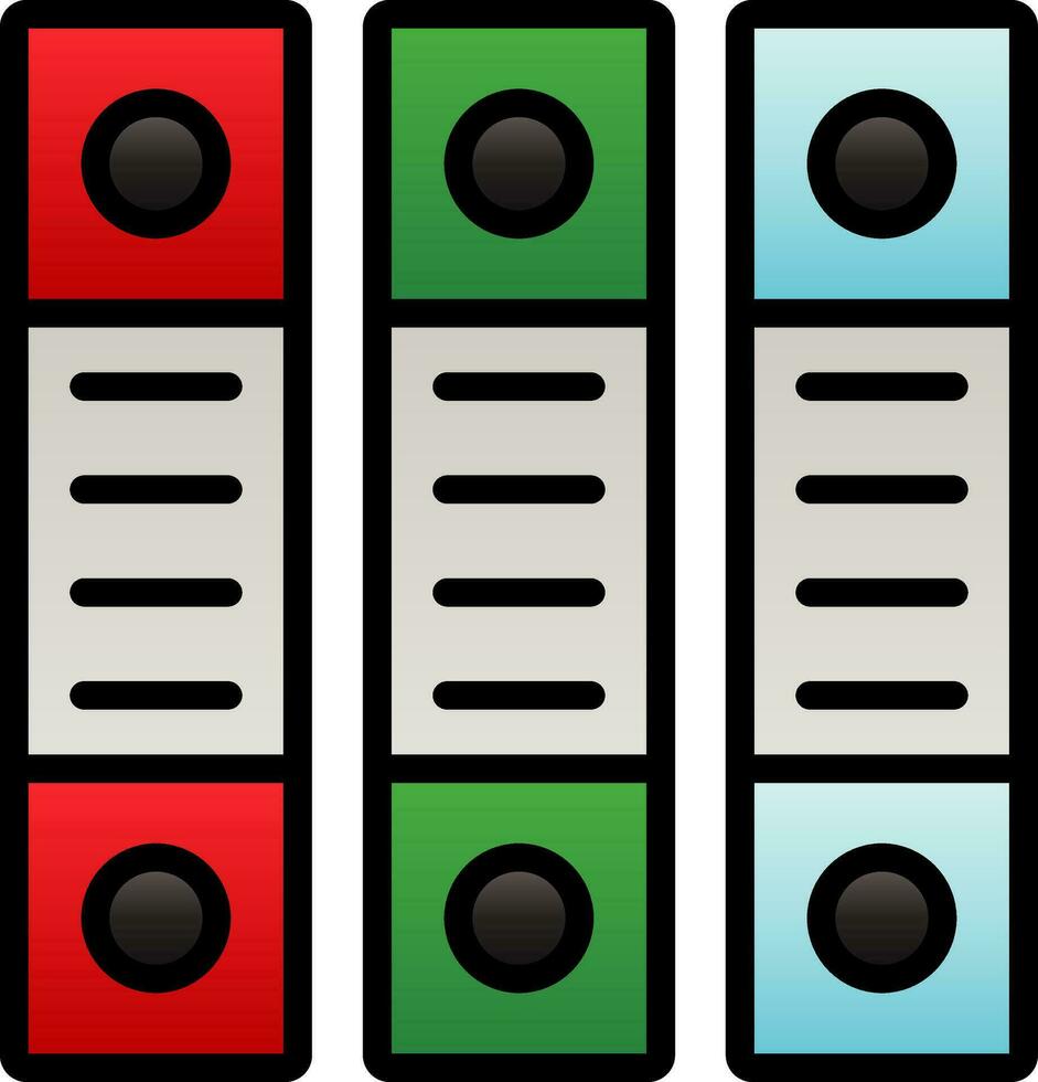 Binders Vector Icon Design