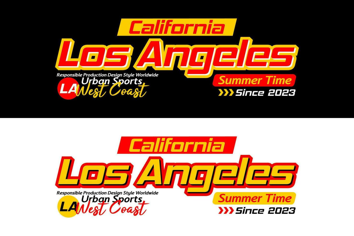 Los Angeles urban sports design, for print on t shirts etc. vector