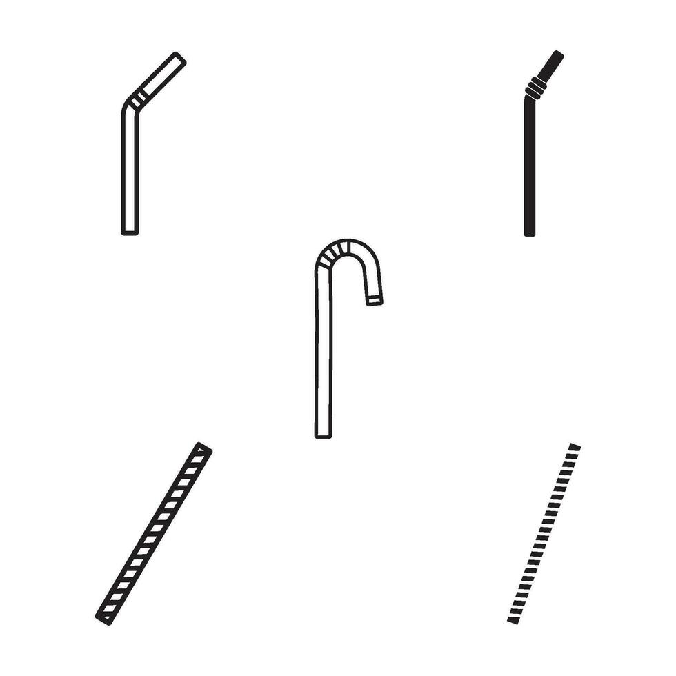 straw icon vector