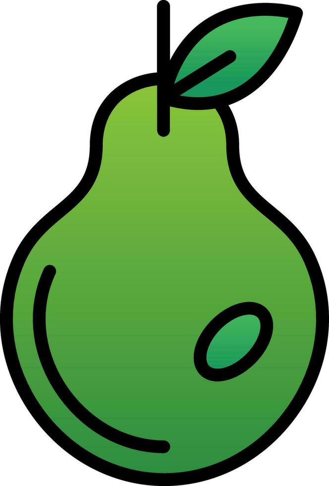 Pear Vector Icon Design