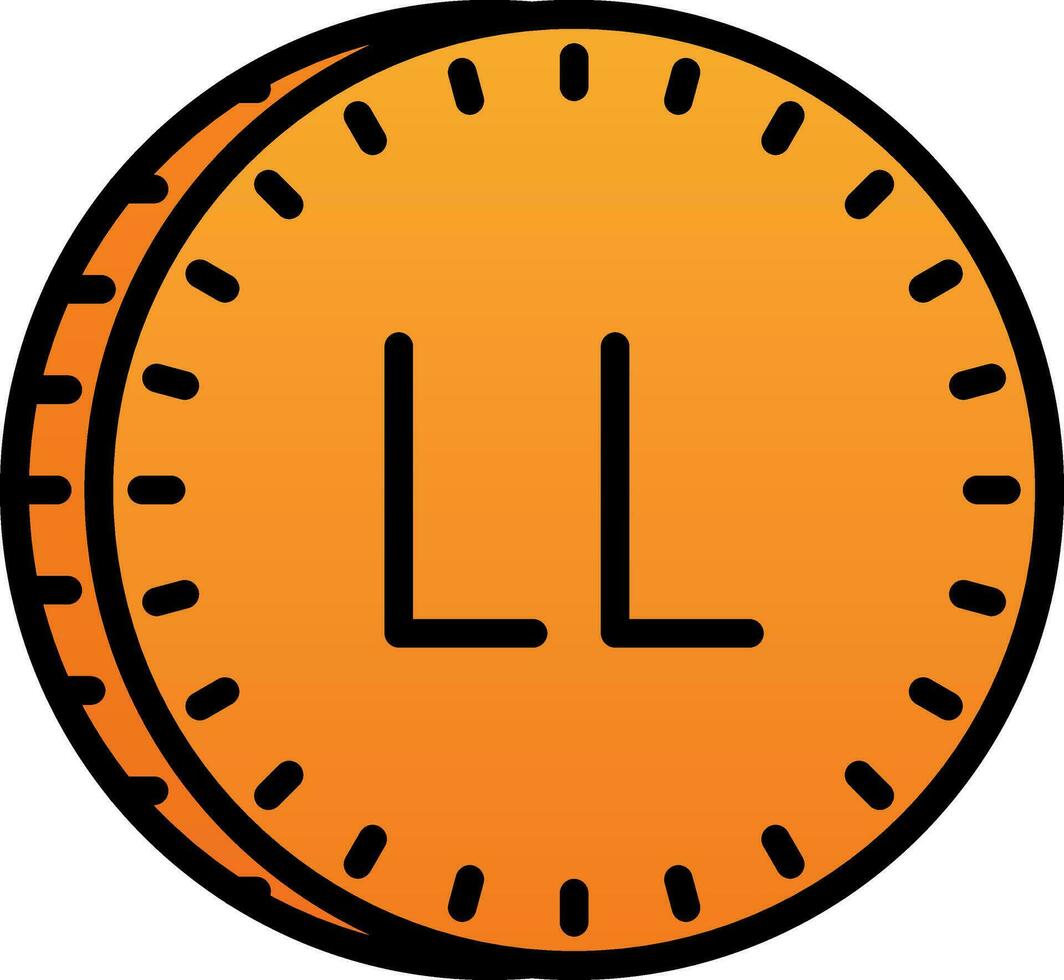 Lebanese pound Vector Icon Design