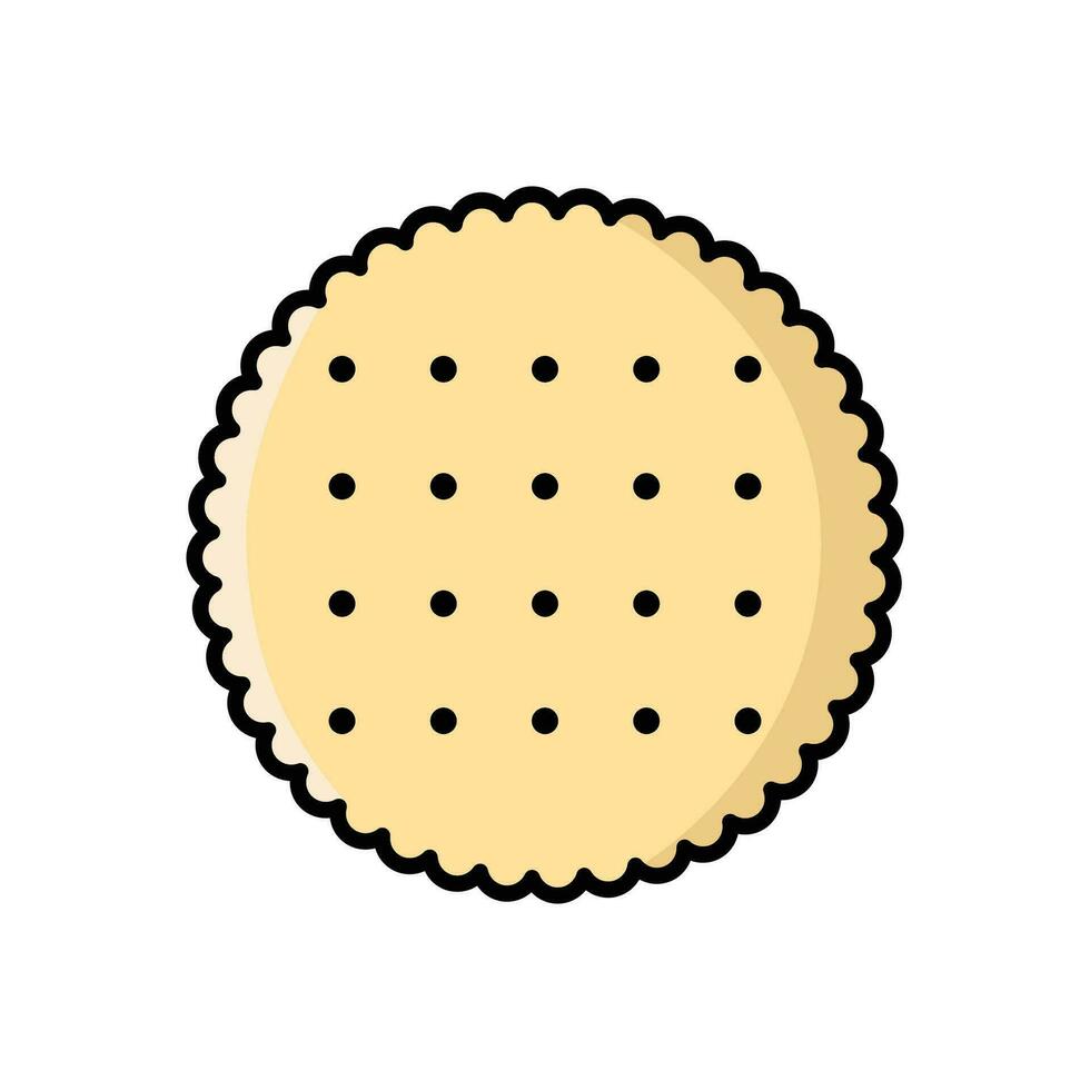 galleta icono vector diseño modelo sencillo y limpiar