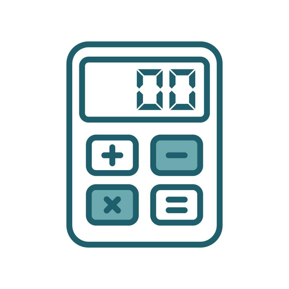 calculator icon vector design template simple and clean