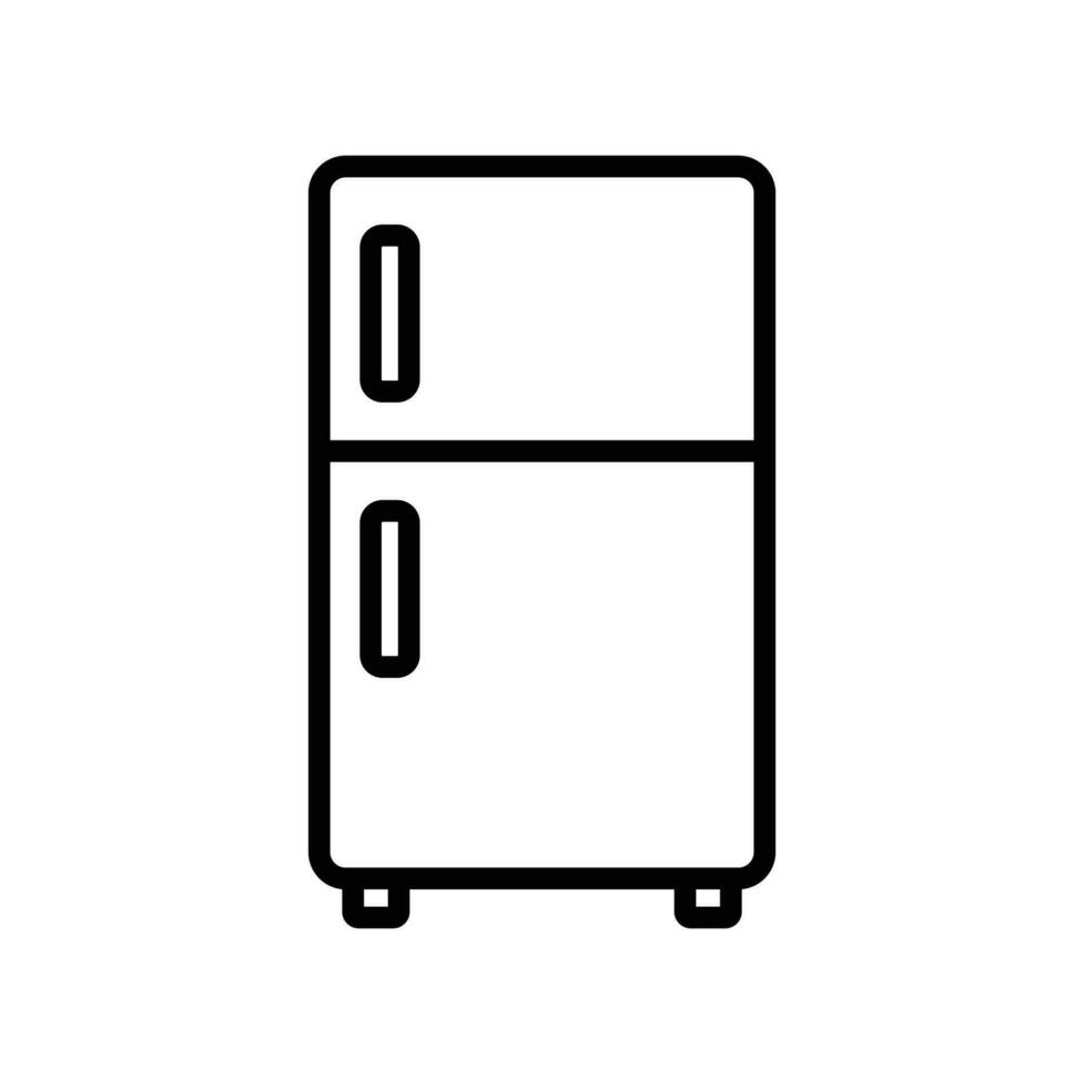refrigerador icono vector diseño modelo sencillo y limpiar