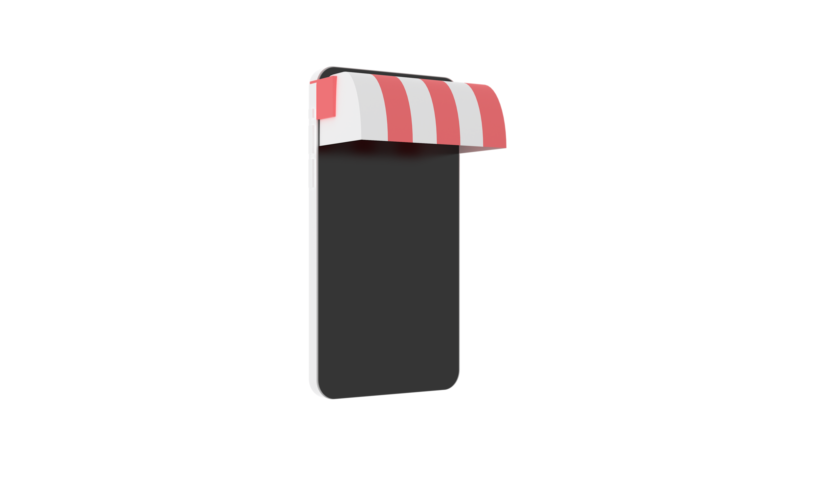 3d rendering of smartphone for online shopping png