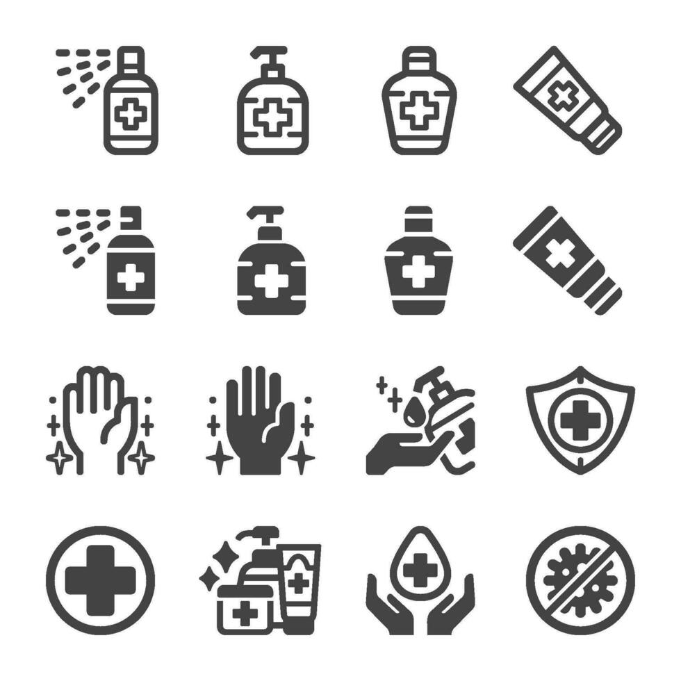 sanitizer icon set,vector and illustration vector