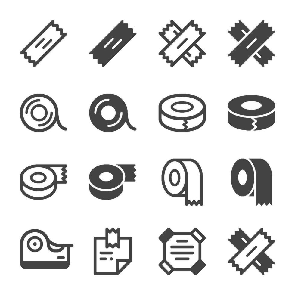 sticky tape icon set,vector and illustration vector