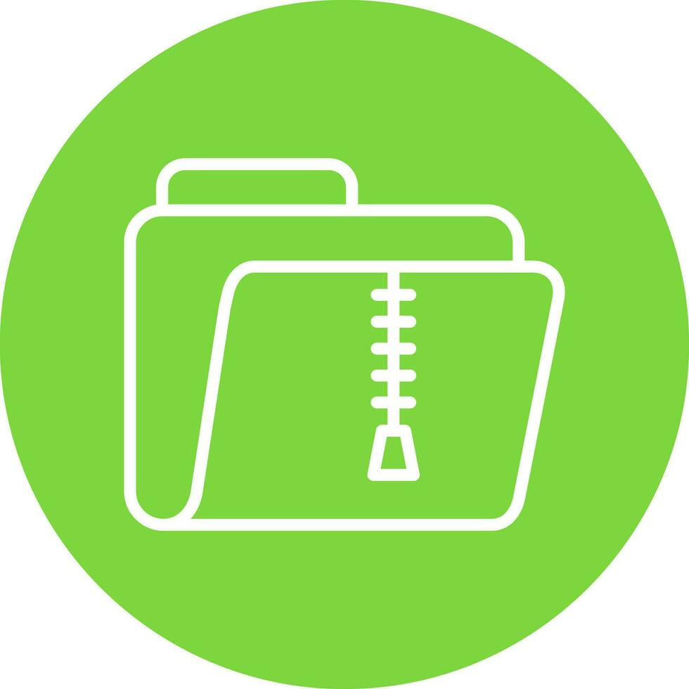 Zip Folder Vector Icon Design
