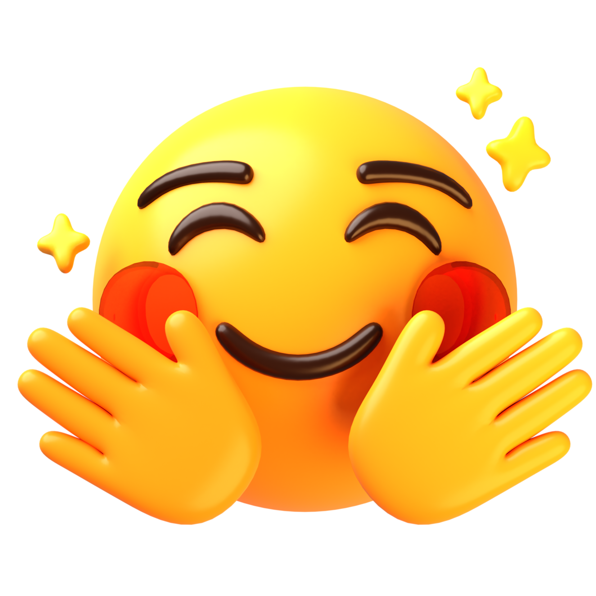 Hugging face 3D Emoji Icon 29239942 PNG
