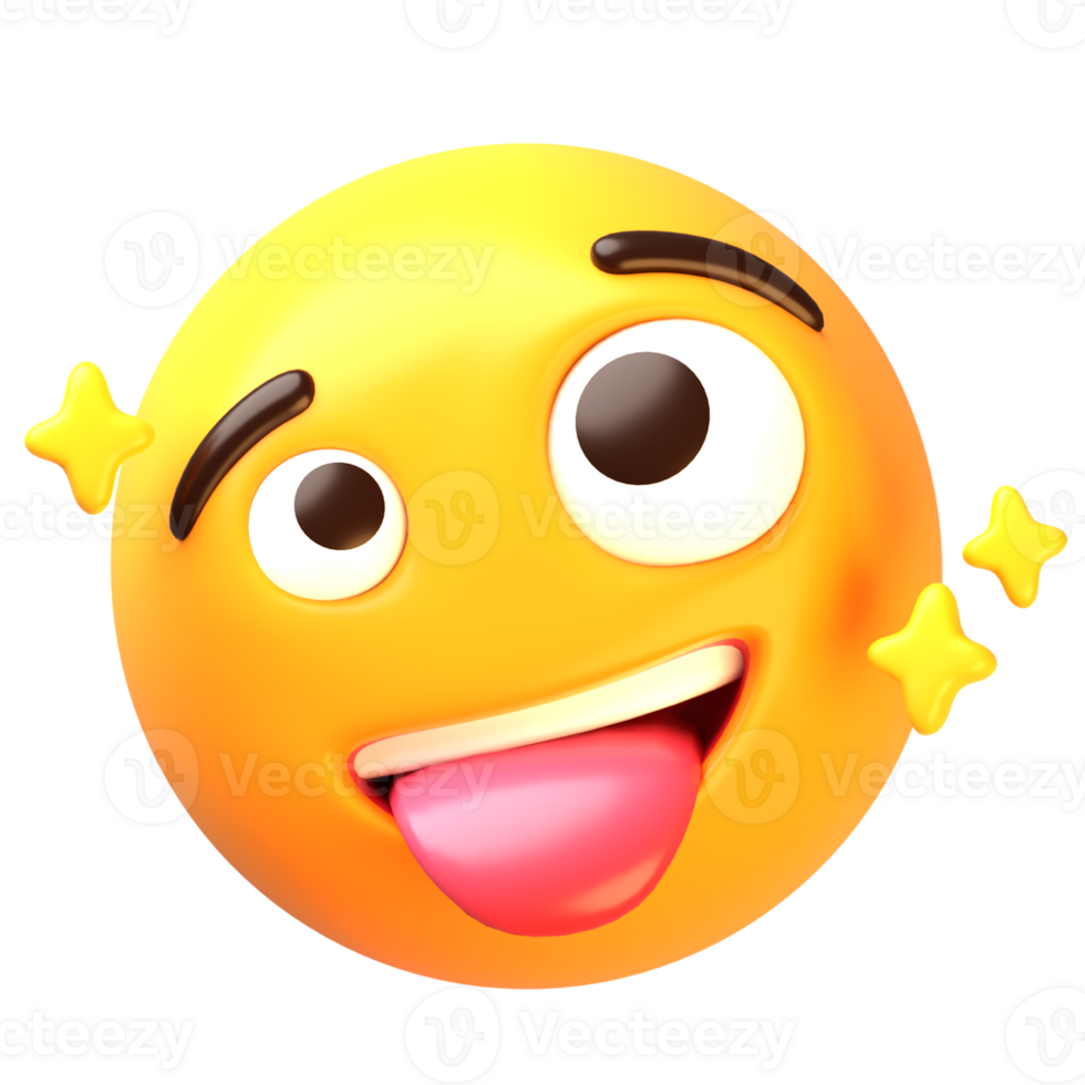 scherzando viso 3d emoji icona png