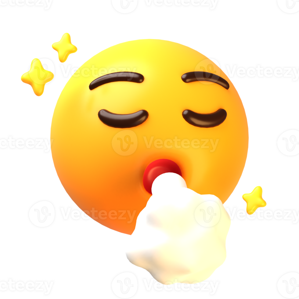 Almost not happen face 3D Emoji Icon png