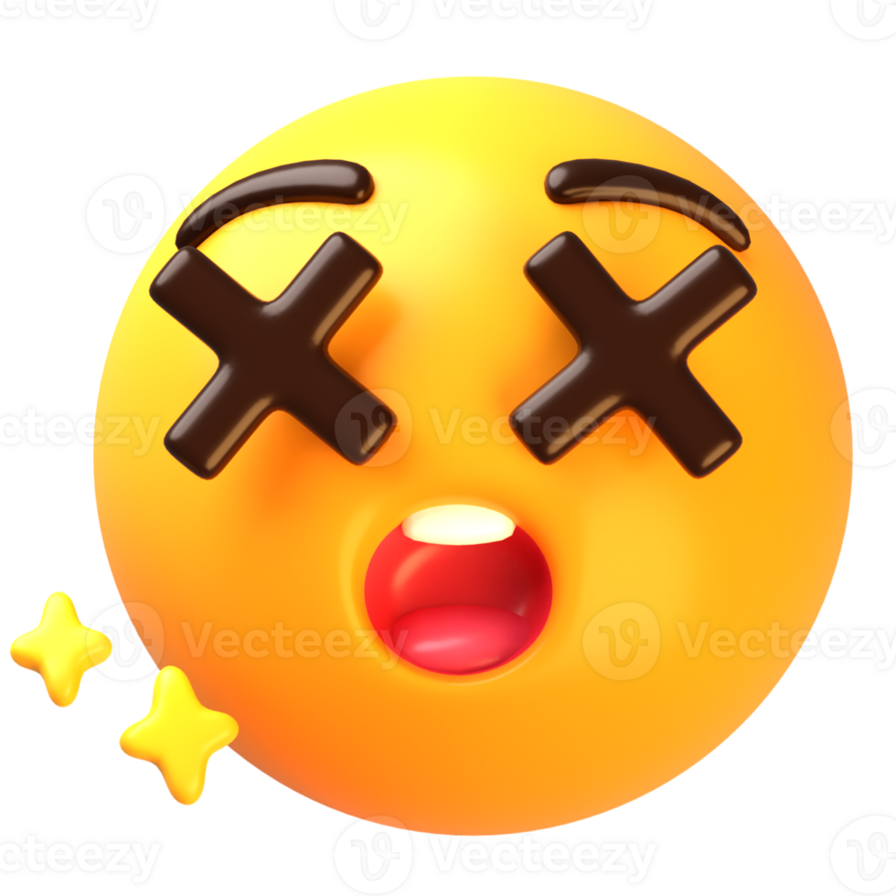 Dying face 3D Emoji Icon png