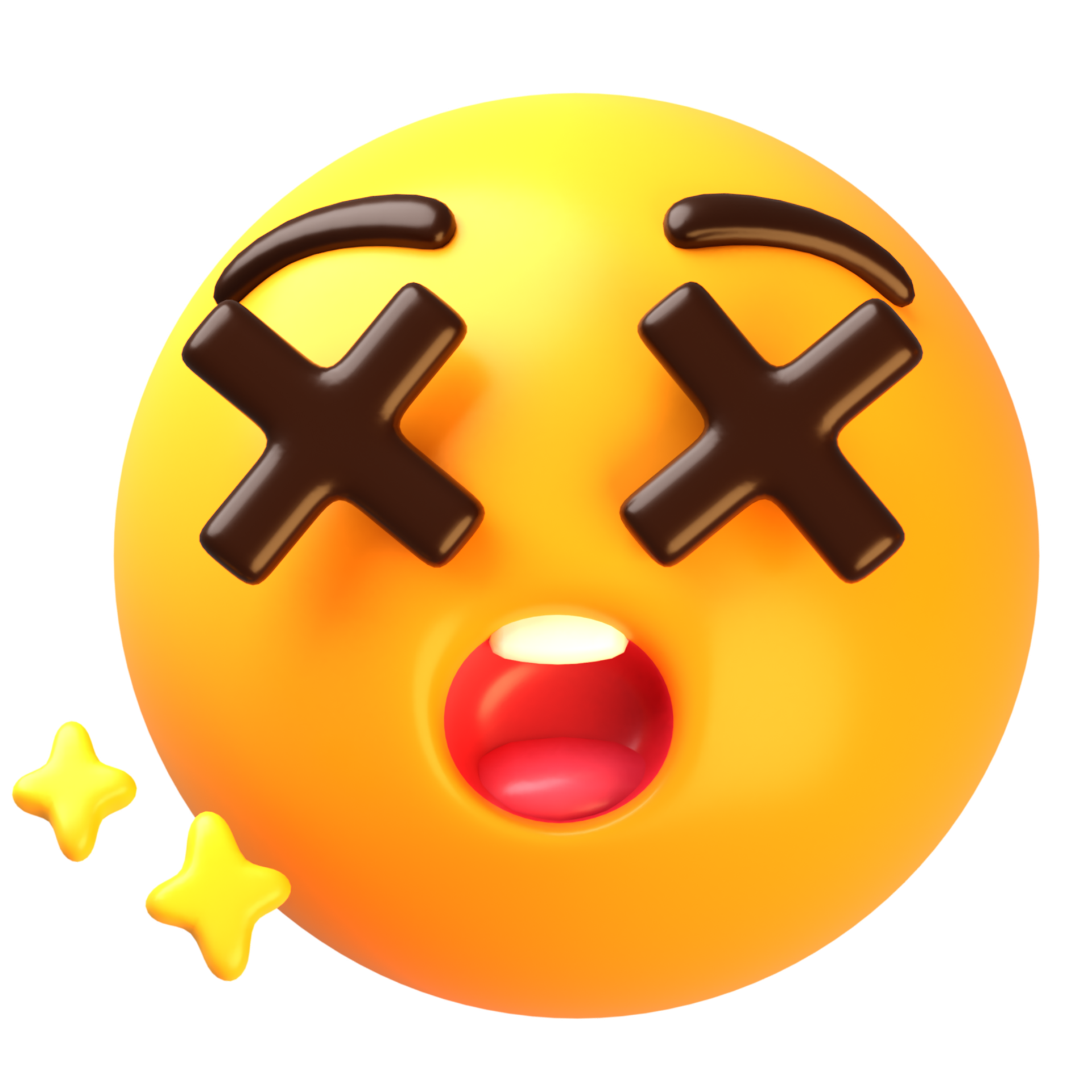 Dying face 3D Emoji Icon 29239976 PNG