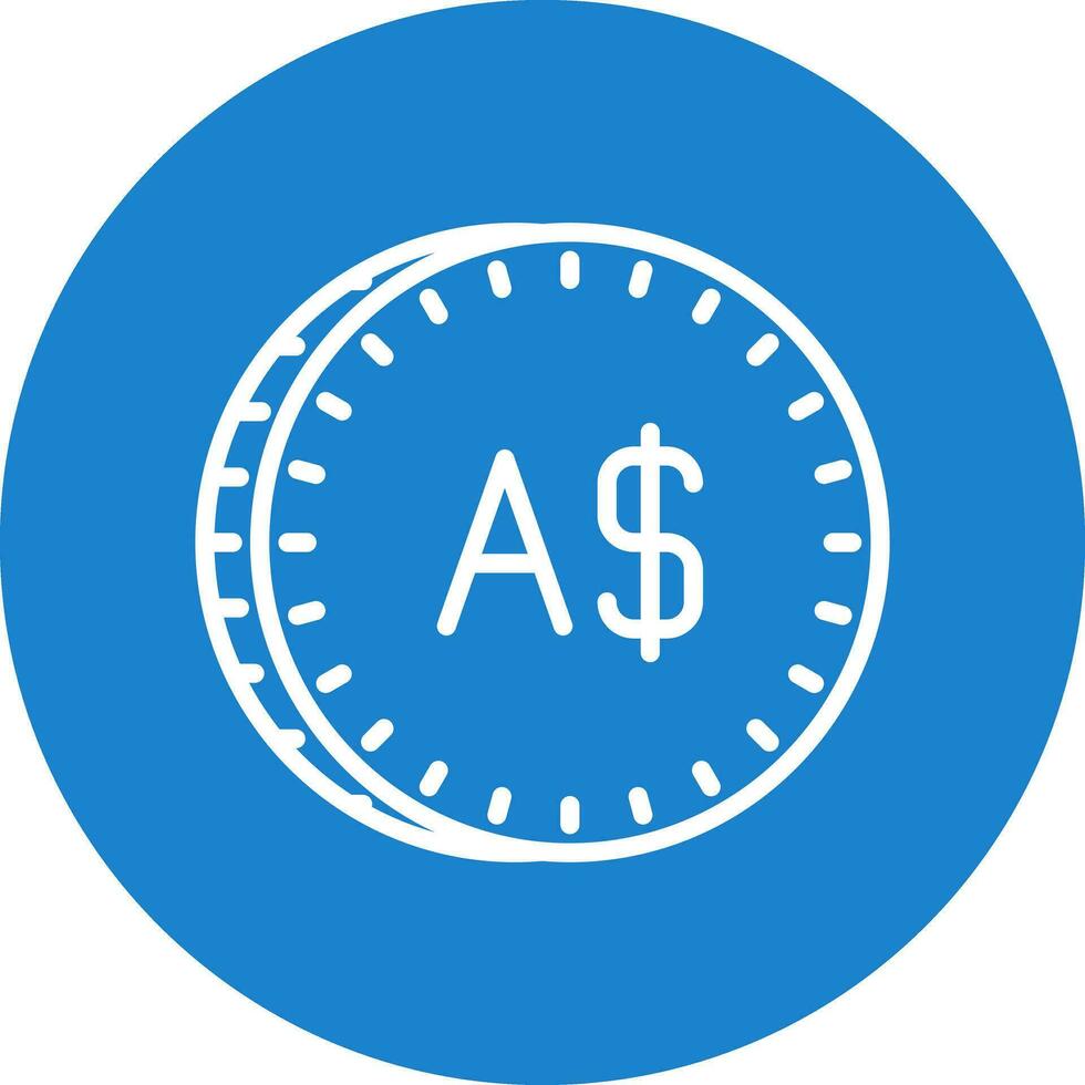 Australian Dollar Vector Icon Design