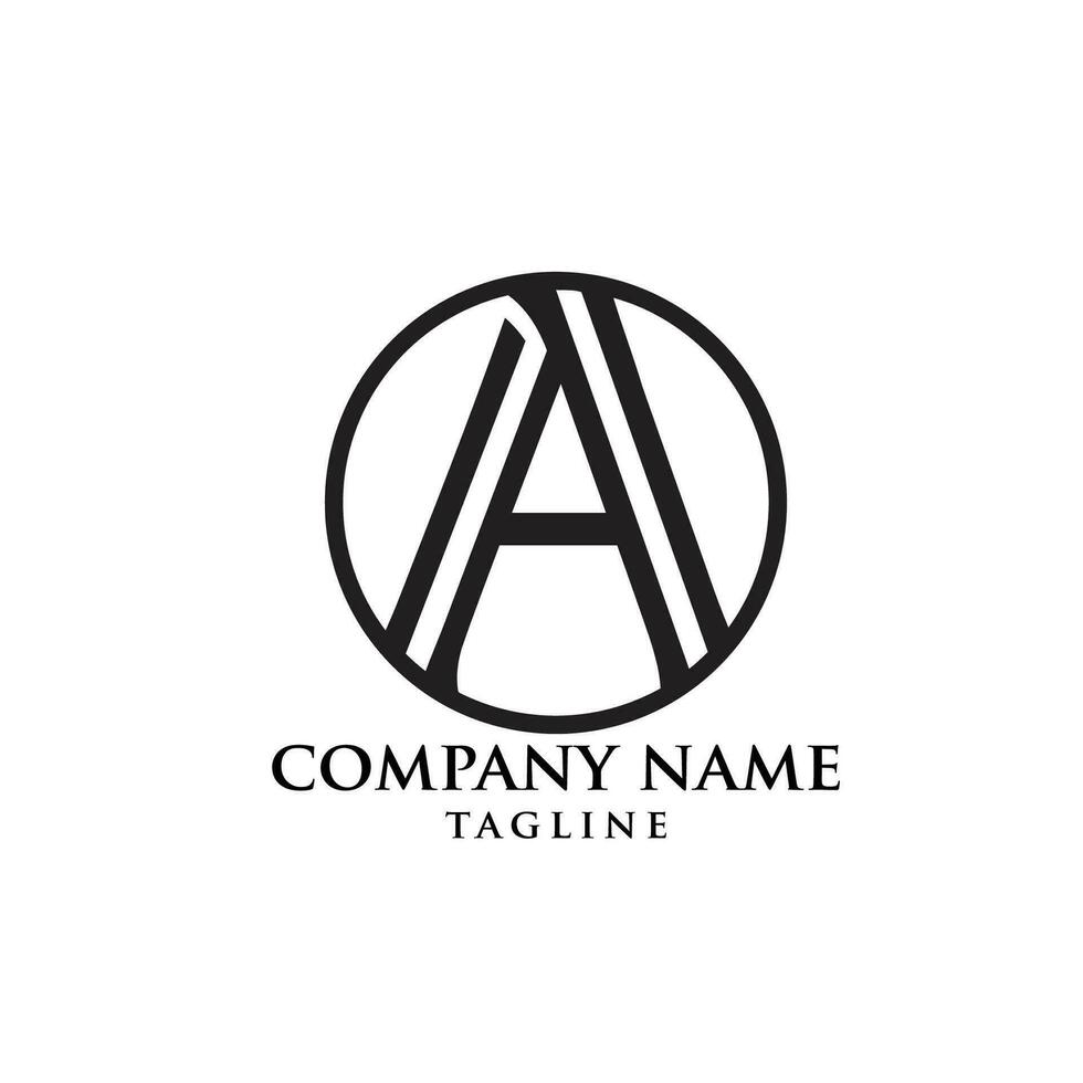 aa logo design vector