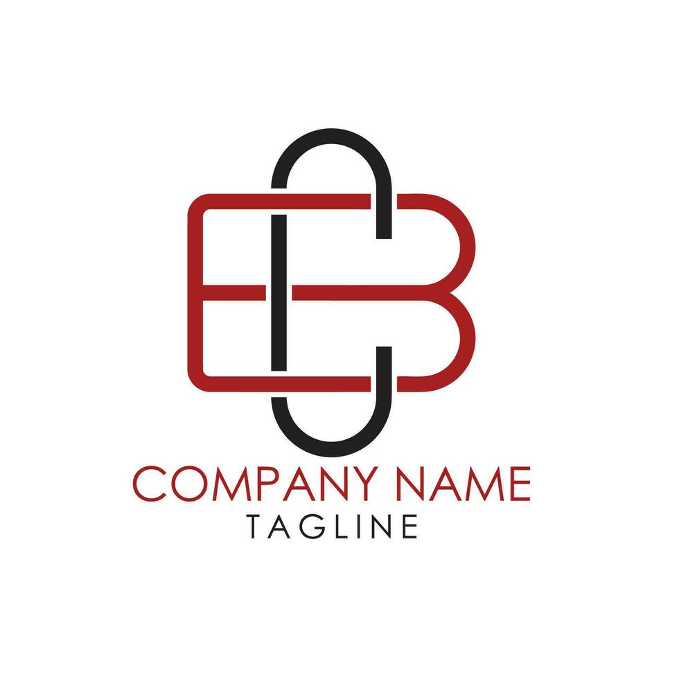 bc typography logo design alphabet vector