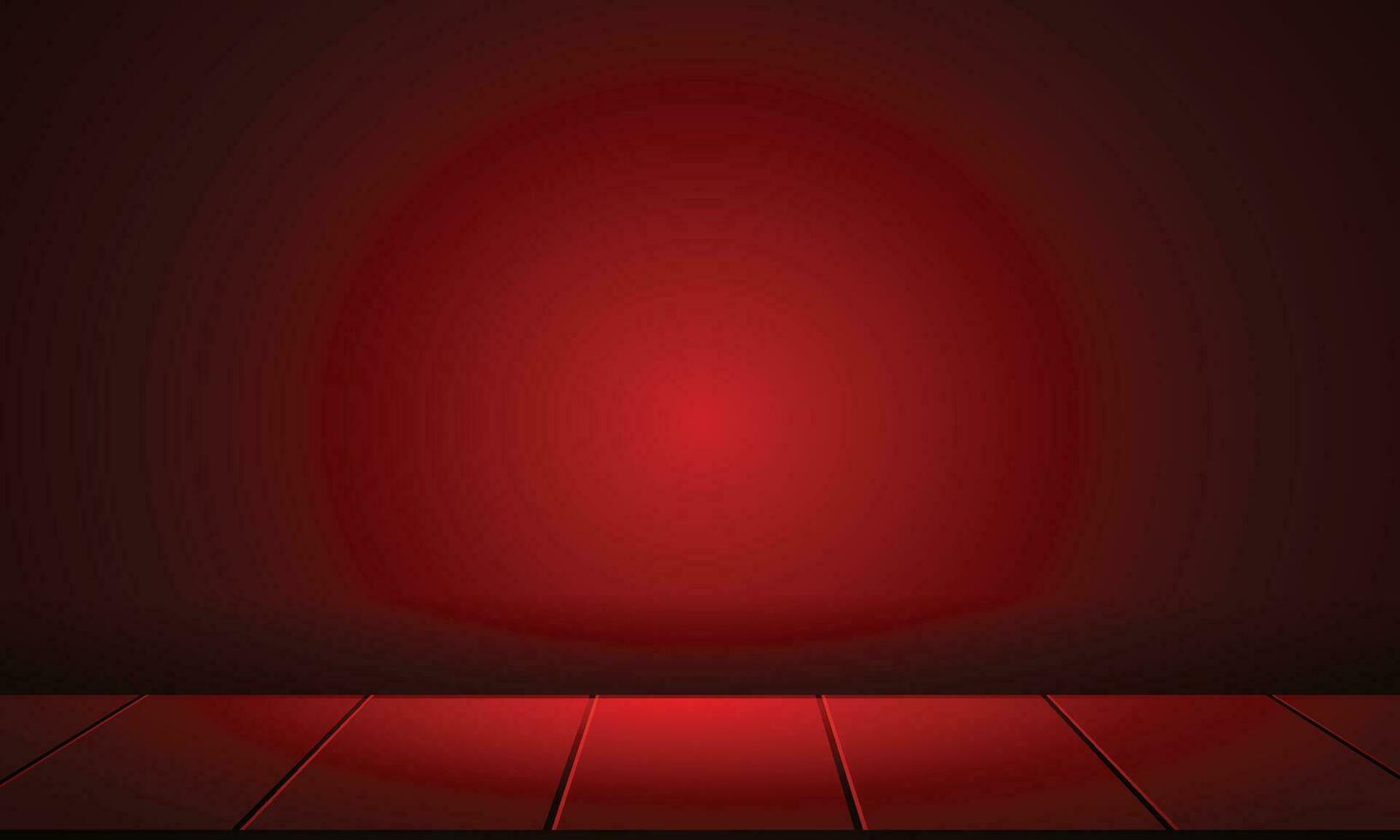 Vector abstract smooth studio room red background used for product display banner template