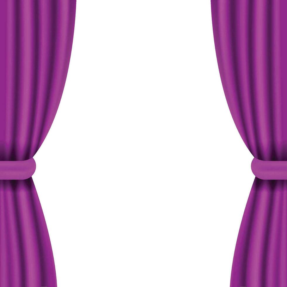 vector realista púrpura cortina antecedentes