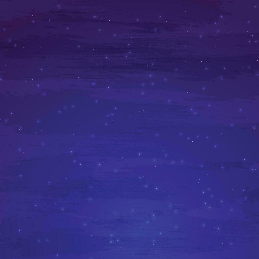 Vector dark blue sky with stars background