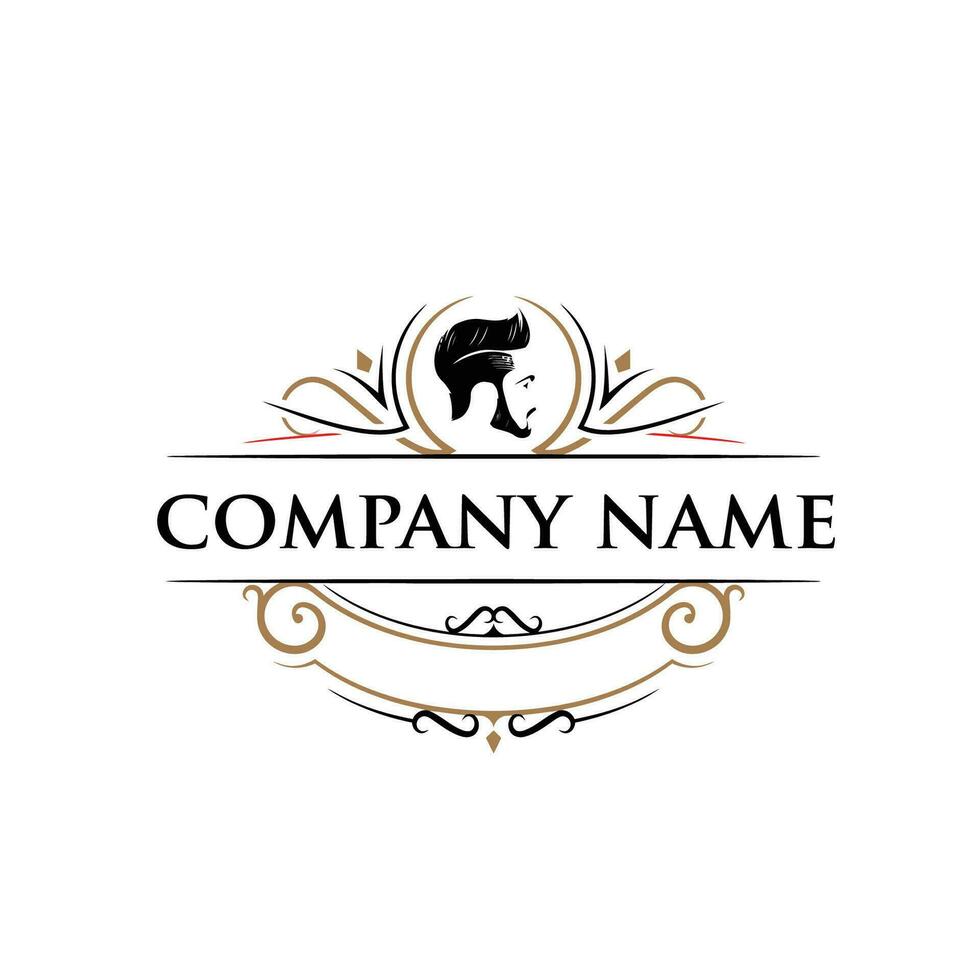Barber Studio salon logo vector