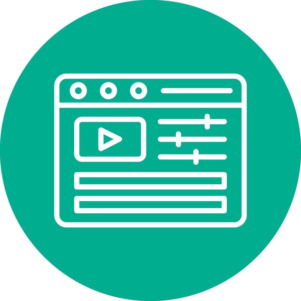 Video Editing Vector Icon Design