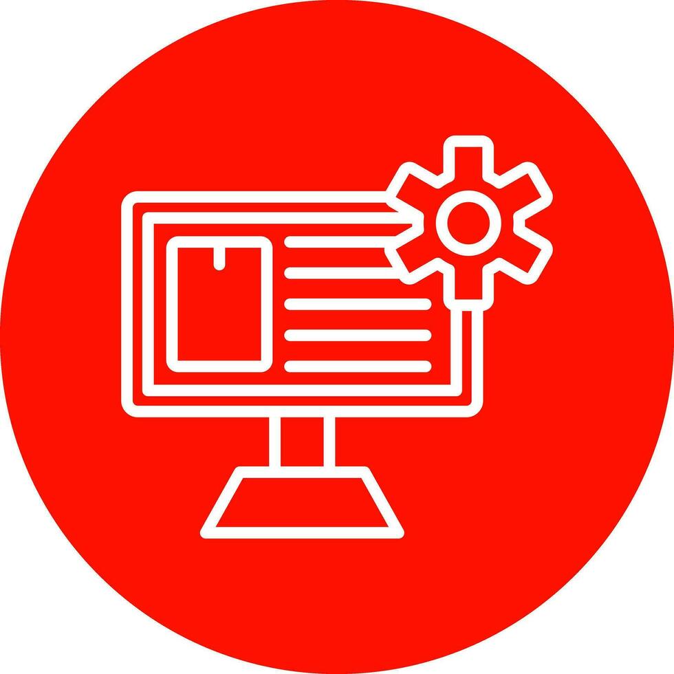 Content Management System Vector Icon Design