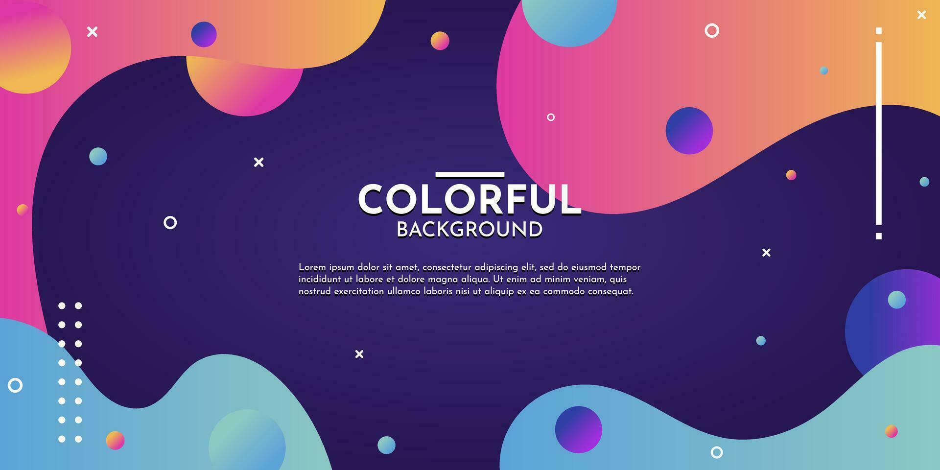 Colorful flow background with modern abstract shapes. Very suitable for poster, banner, cover, advertisement, wallpaper, etc. vector
