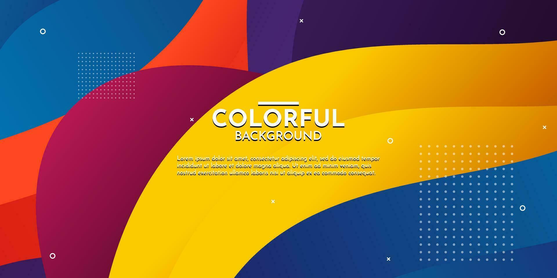 Colorful flow background with modern abstract shapes. Very suitable for poster, banner, cover, advertisement, wallpaper, etc. vector