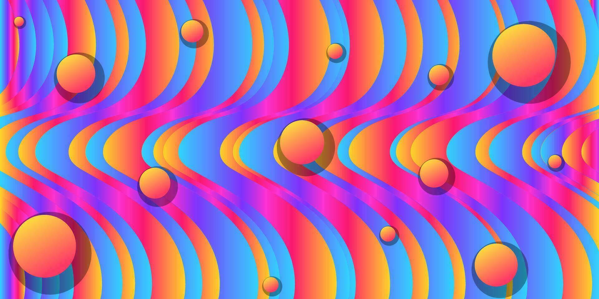 Colorful flowing wave background with modern abstract shapes. Very suitable for poster, banner, cover, advertisement, wallpaper, etc. vector