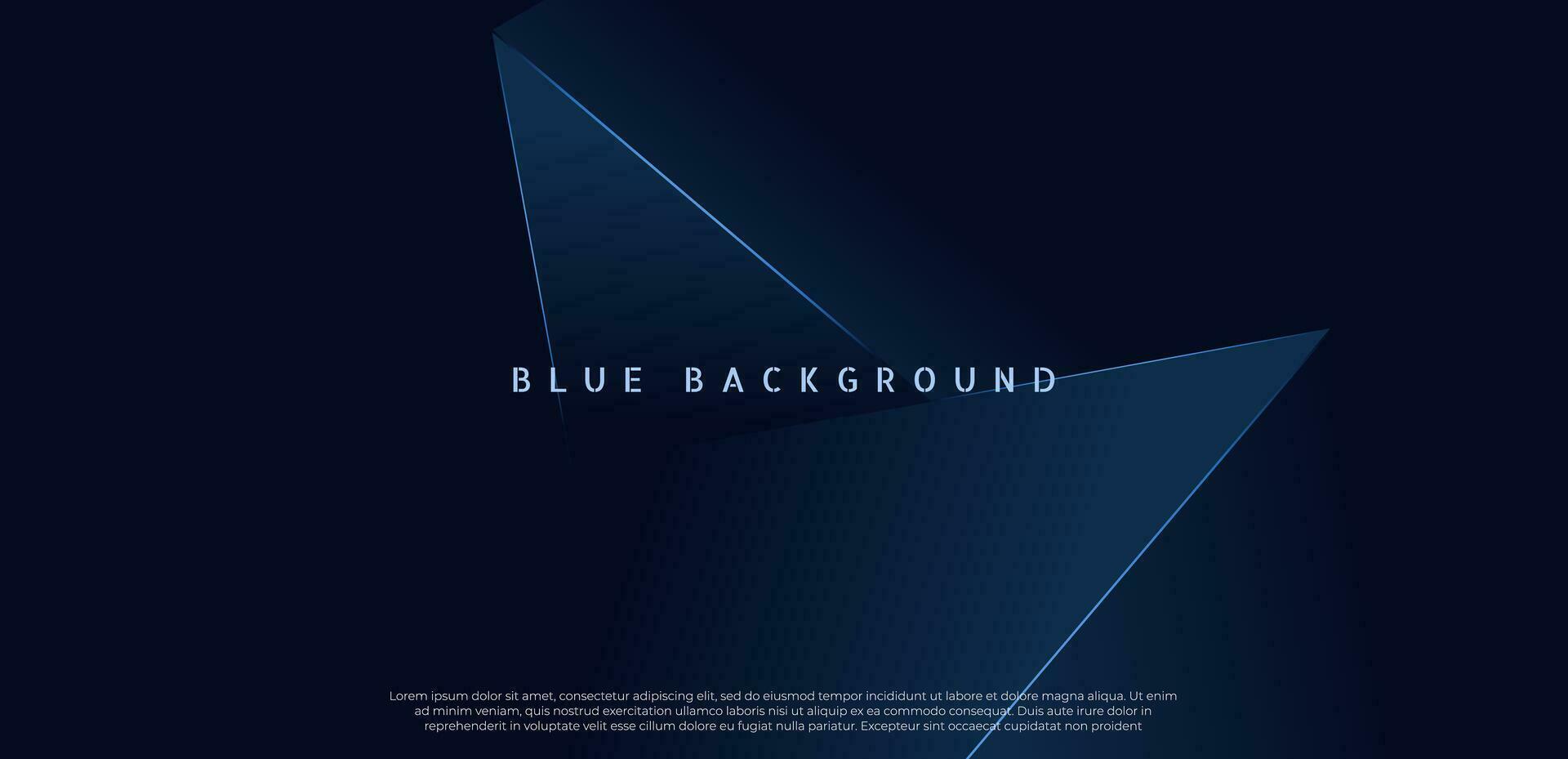 Blue premium abstract background with dark geometric shapes. Very suitable for poster, banner, cover, advertisement, wallpaper and futuristic design concept vector