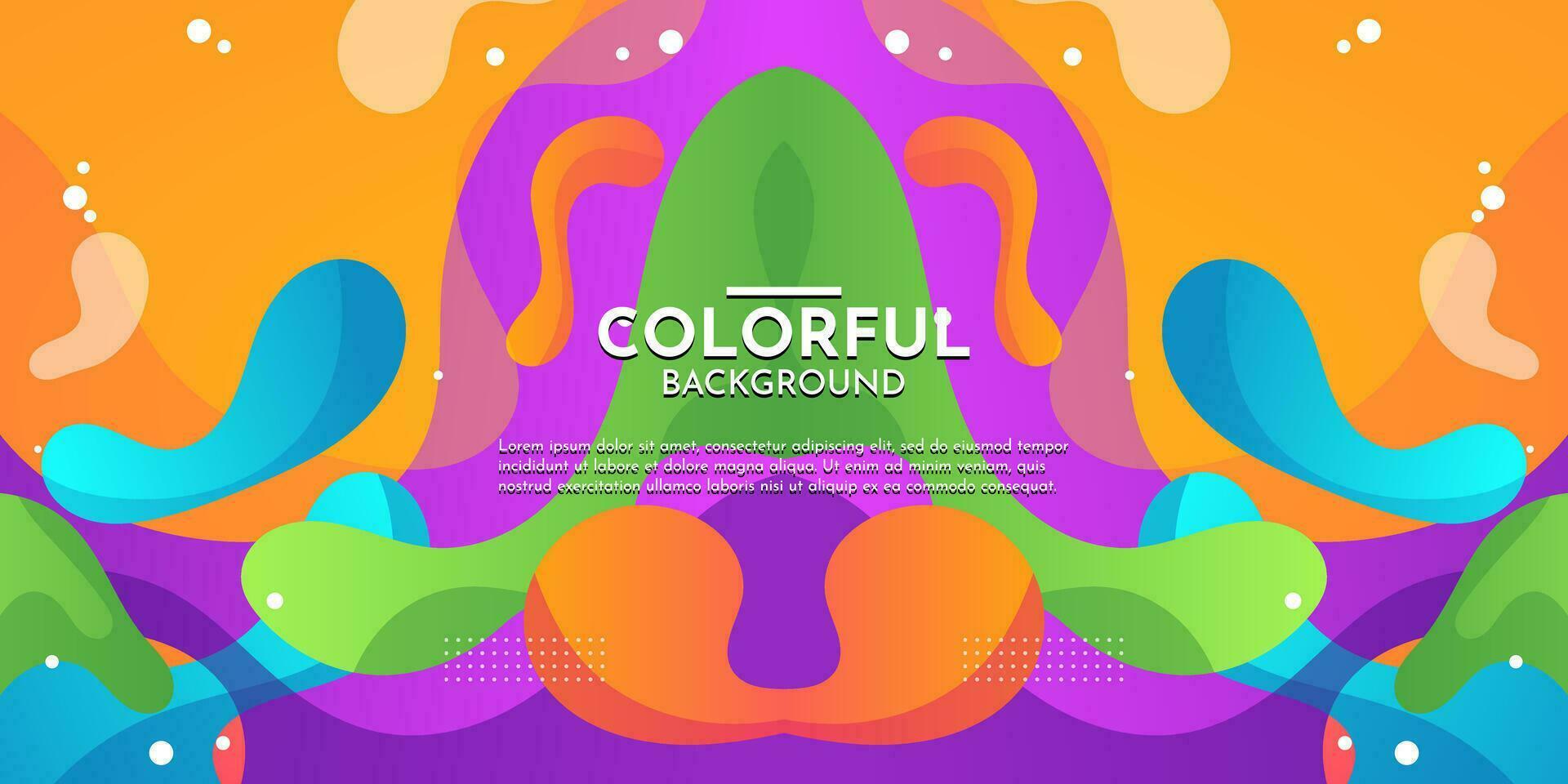 Colorful flow background with modern abstract shapes. Very suitable for poster, banner, cover, advertisement, wallpaper, etc. vector