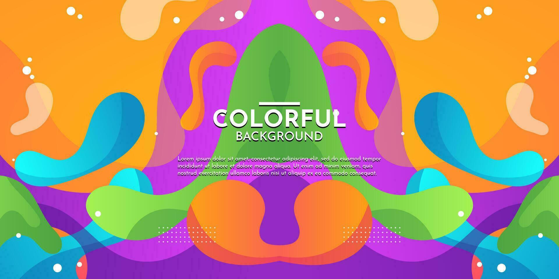 Colorful flow background with modern abstract shapes. Very suitable for poster, banner, cover, advertisement, wallpaper, etc. vector