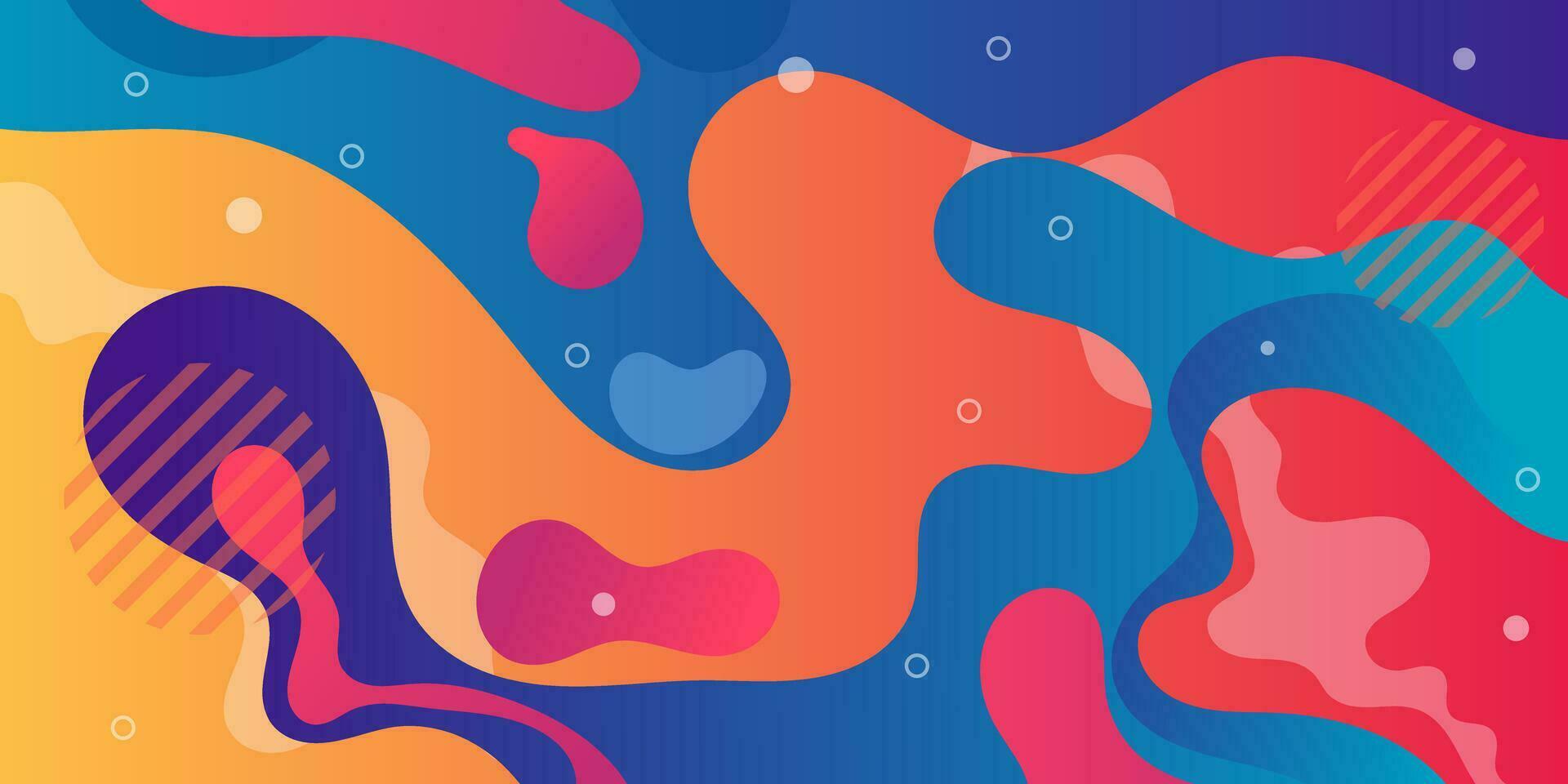 Colorful flowing wave background with modern abstract shapes. Very suitable for poster, banner, cover, advertisement, wallpaper, etc. vector