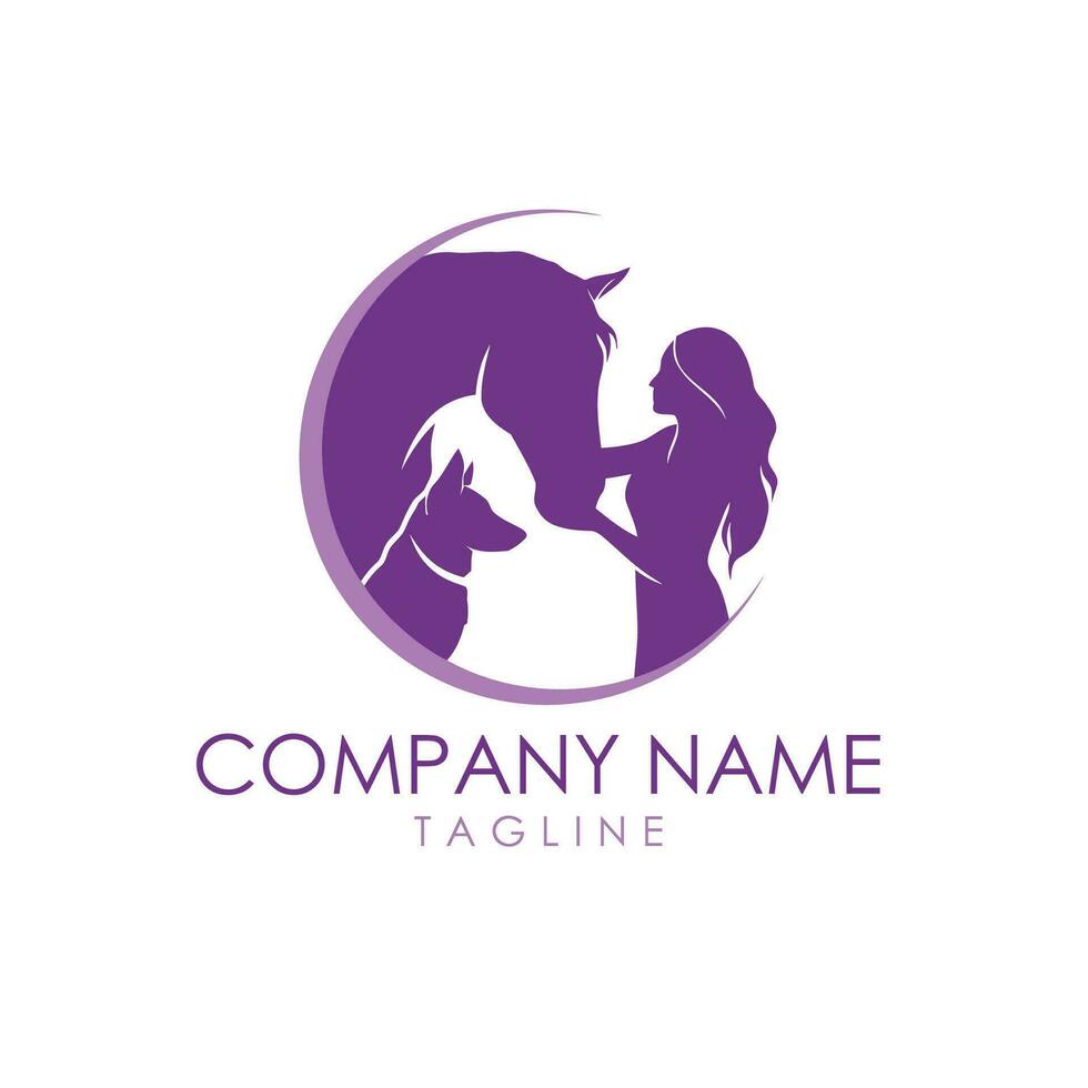 horse logo design vector