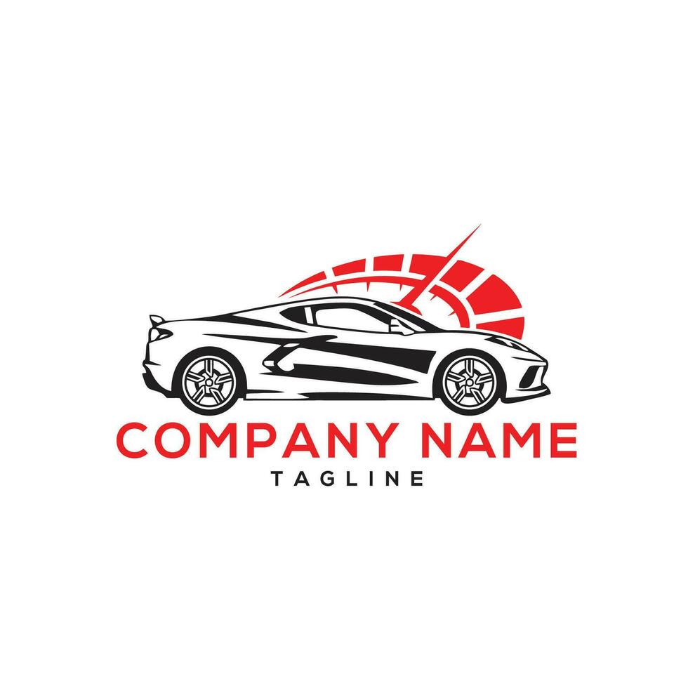 car speed test logo design vector