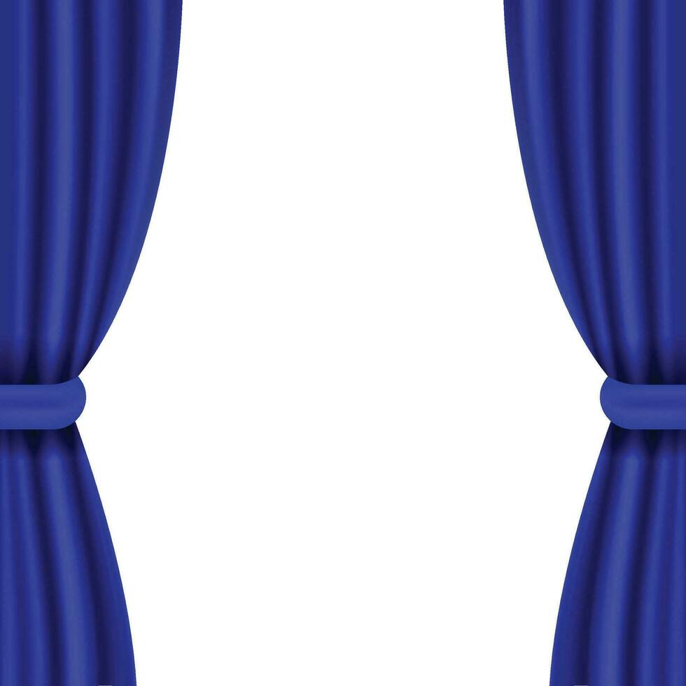 Vector realistic blue curtain background 29240847 Vector Art at Vecteezy