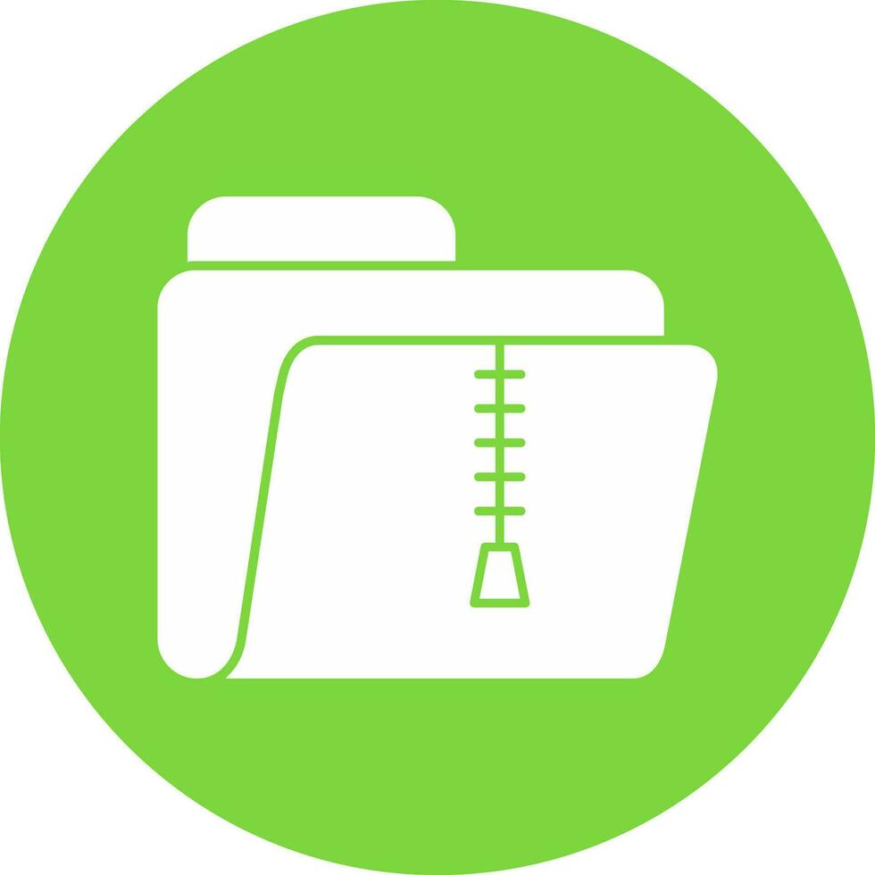 Zip Folder Vector Icon Design
