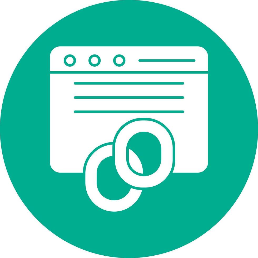 Backlinks Vector Icon Design