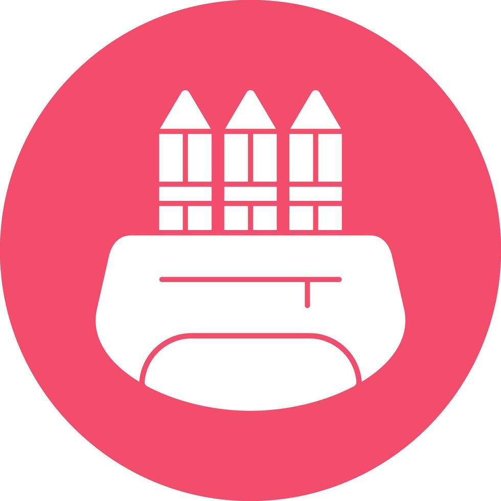 Pencil Case Vector Icon Design