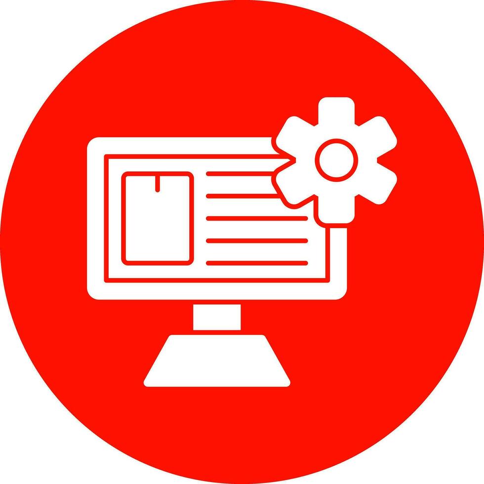 Content Management System Vector Icon Design