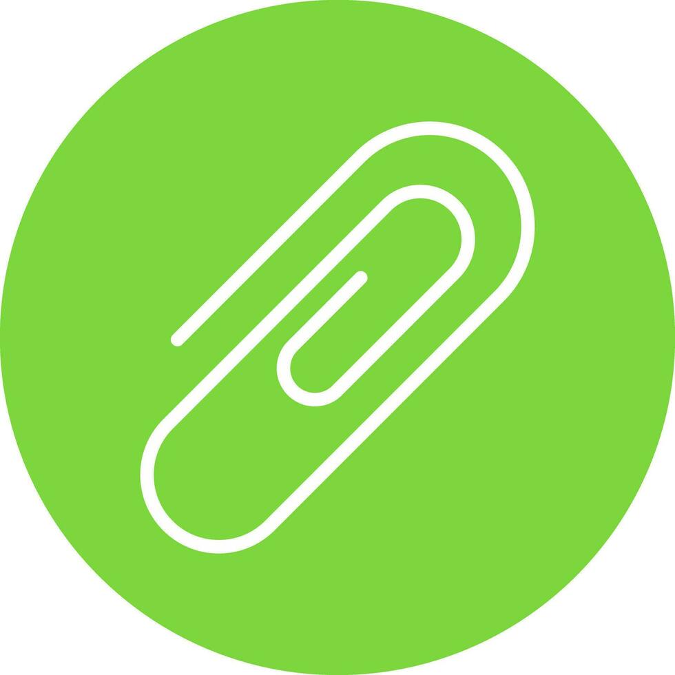 Paper Clip Vector Icon Design