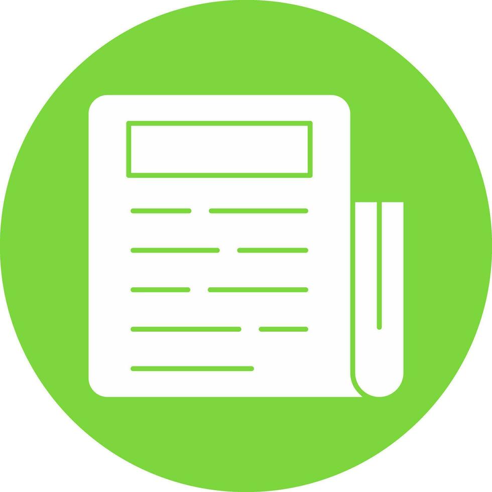 Newspaper Vector Icon Design