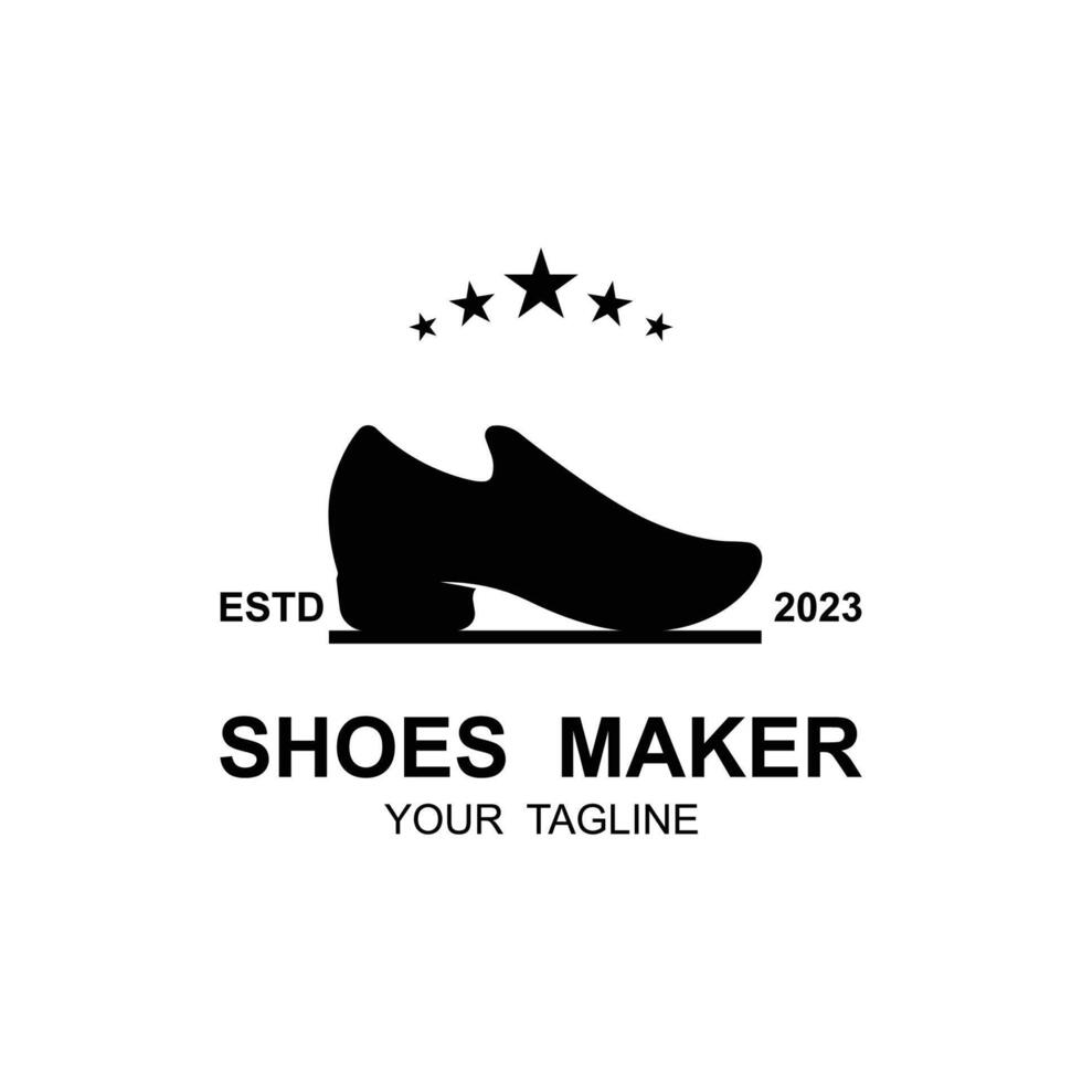 shoe logo vector icon illustrtation design