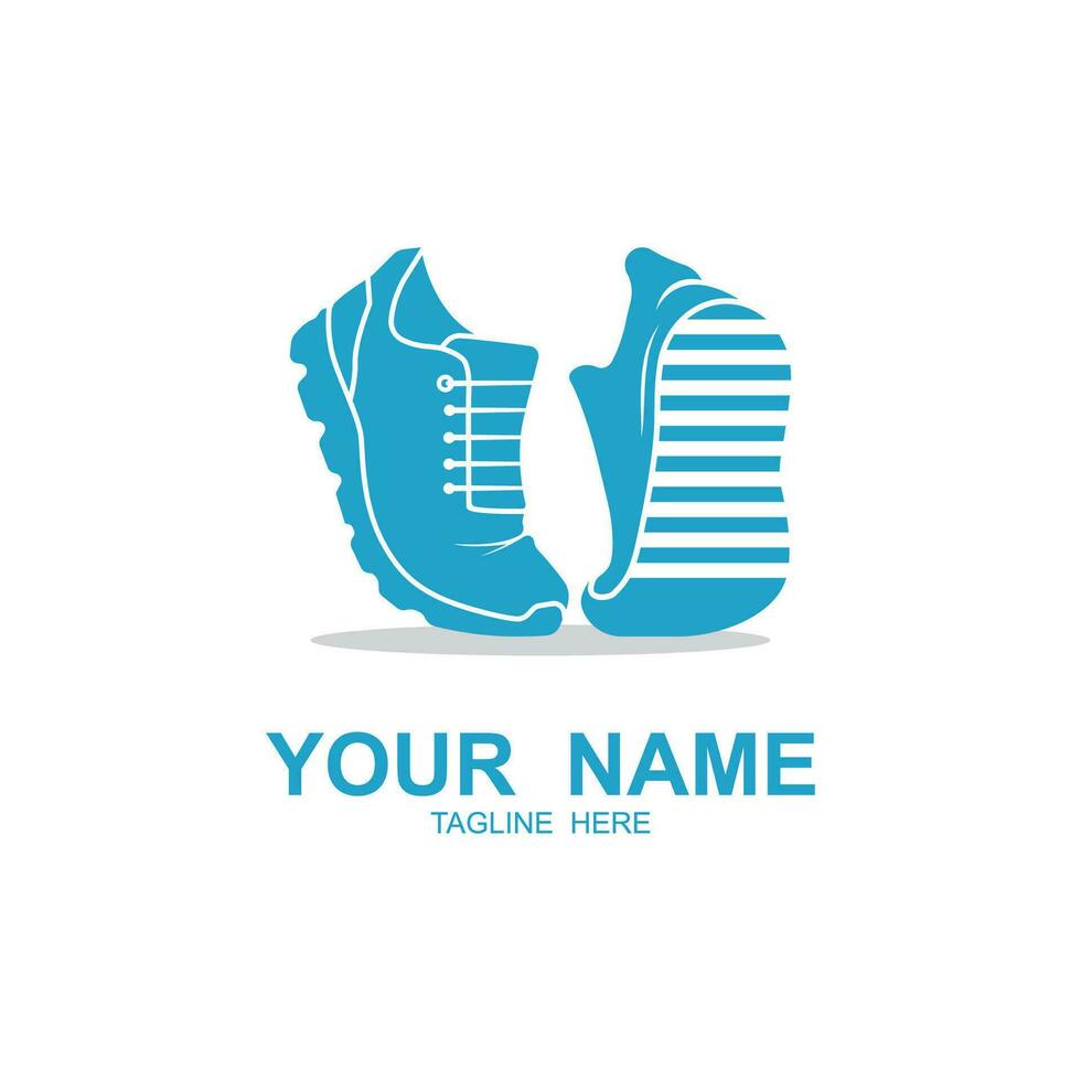 shoe logo vector icon illustrtation design